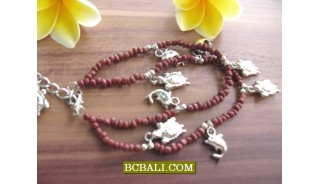 Bali Bead Anklets Charm Bracelets Wholesale Package